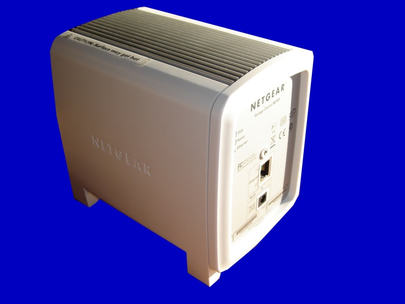 An SC101 raid drive which houses 2 IDE hard drives and presents data via the network ethernet connection. These units are well known for loosing data after firmware upgrade.