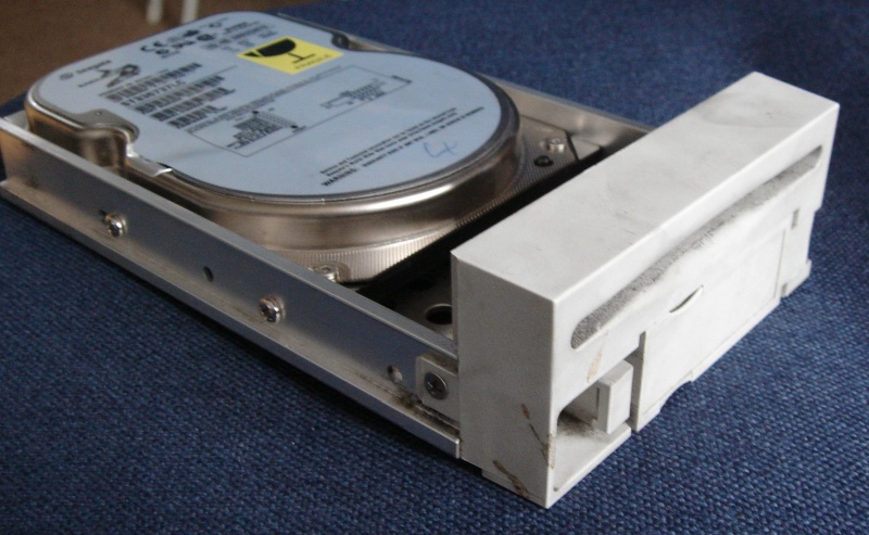 An hard drive from an old adpatec raid server.