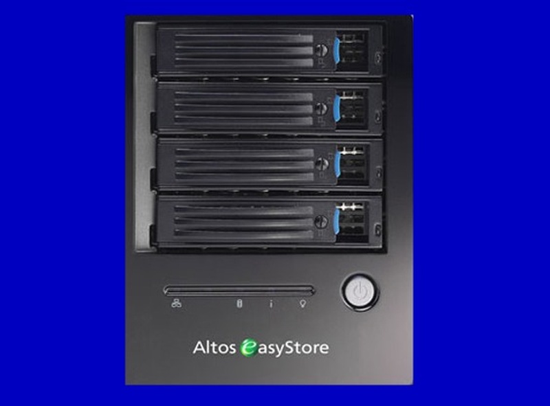 An Acer Altos Easystore that has lost its share folder access due to raid corruption after a power cut.