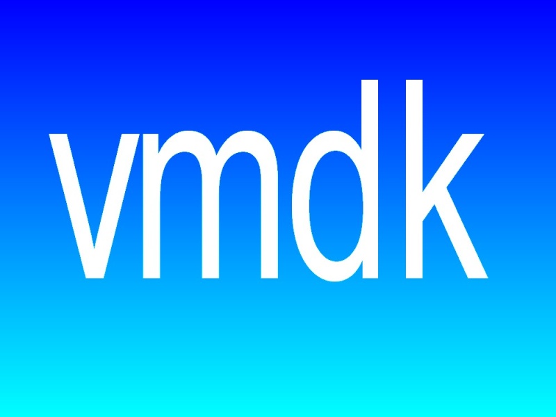 A vmdk sign showing data recovery of vmdk files from virtual VMWare server.