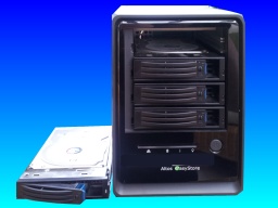 An Easystore nas raid drive that was made by Acer under the Altos brand. Following a power cut this drive lost its shared folders and disappeared off the network so was sent to us for data recovery.