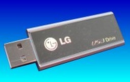 An LG USB memory stick that was not recognised by the computer and presently awaiting repair and file recovery. 