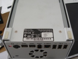 The underside of an Iomega HDD2H drive sent to us to recover the data after it stopped appearing on the Desktop of an Mac. 