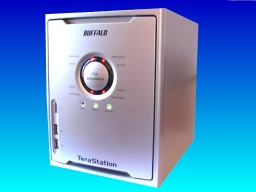 A Terastation that exhibited E13 error. It would not mount the raid array and beeped its alarm and flashed the red lights.
